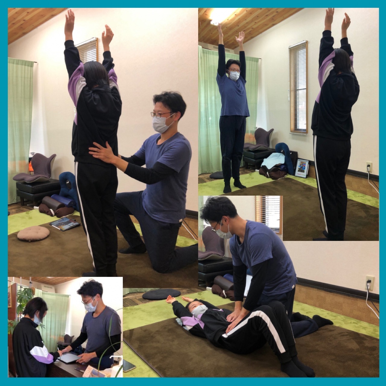 セルフケア指導の様子